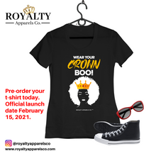 Load image into Gallery viewer, Wear Your Crown Boo T-shirt