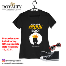 Load image into Gallery viewer, Wear Your Crown Boo T-shirt
