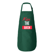 Load image into Gallery viewer, Kiss the Queen Full Apron w/Pockets
